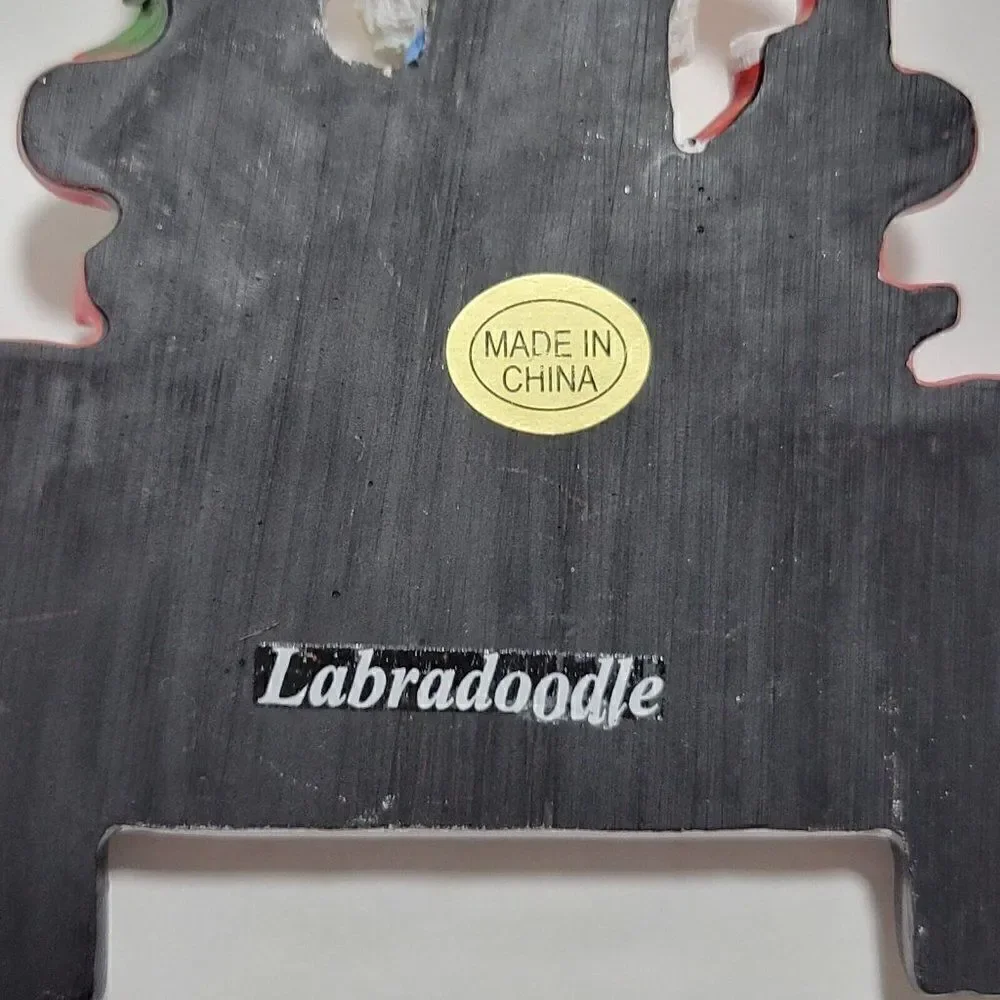 Kurt Adler Labradoodle Dog Christmas Ornament Red Truck Room to Personalize‎